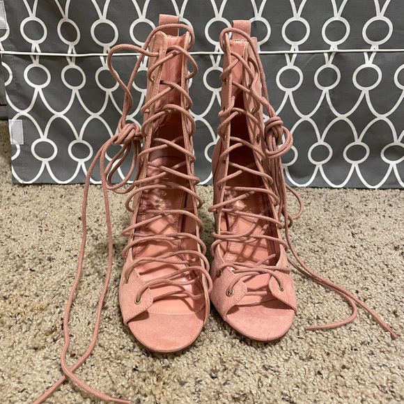 Blush pink Chunky heels - Picture 3 of 4